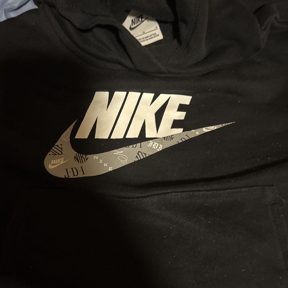 Nike Sportswear JD1 Pullover Hoodie Black DM0567 Extended Size Large + Youth